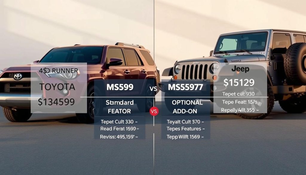 4Runner and Wrangler Pricing Comparison