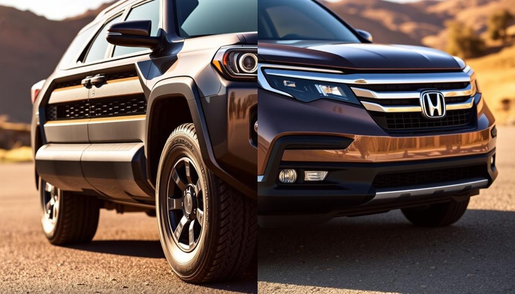 4Runner vs Pilot Exterior Design Comparison