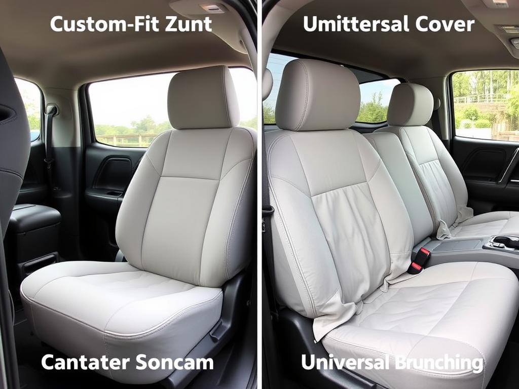 Custom-fit vs universal Toyota Tacoma seat covers comparison