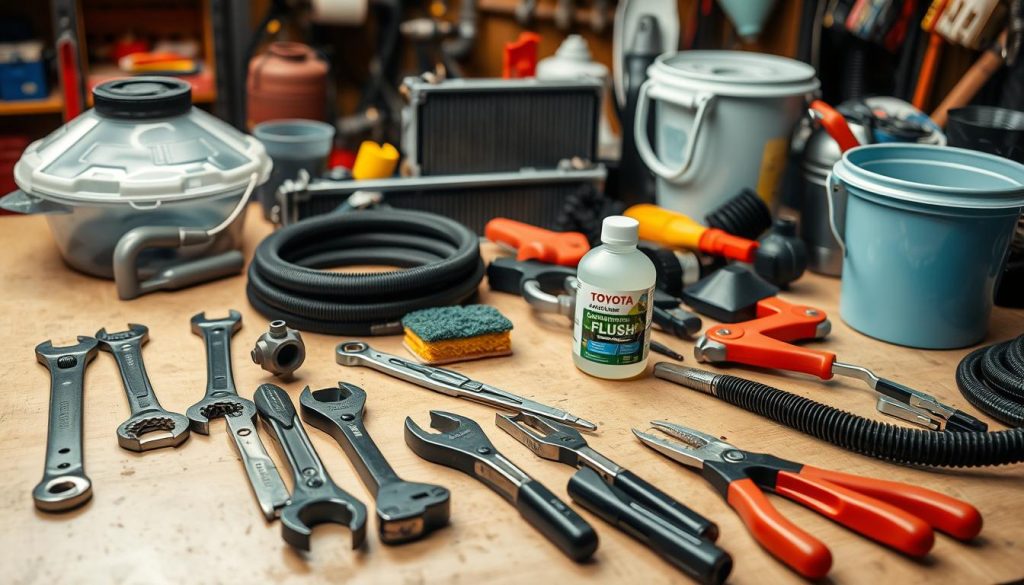 DIY coolant repair tools and radiator cleaning equipment