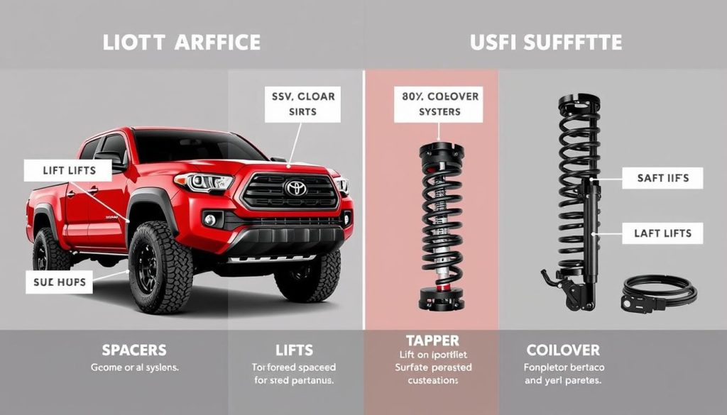 Different types of lift kits for 2025 Toyota Tacoma