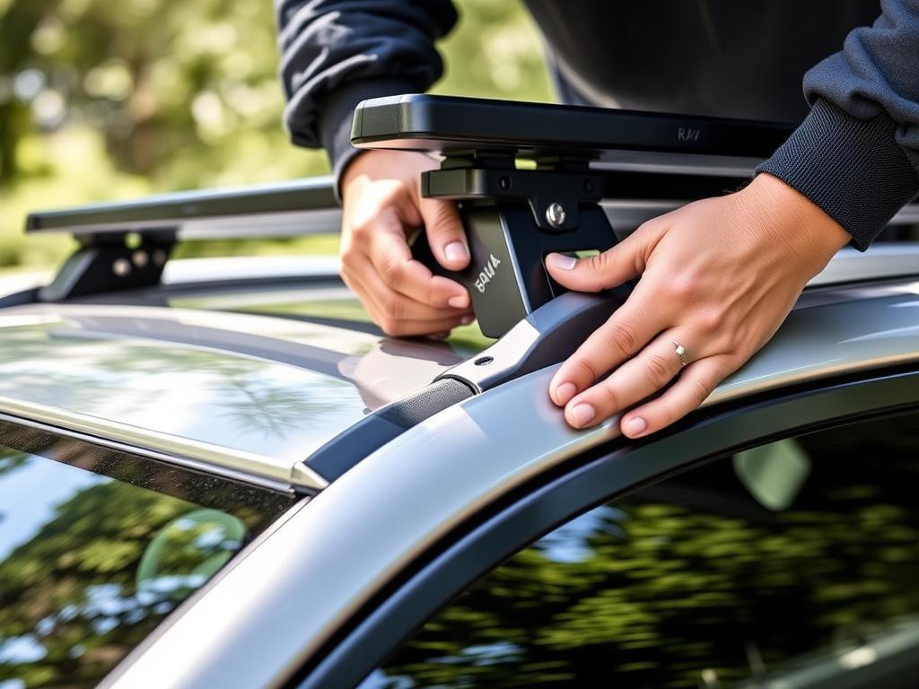 Expert installing a Toyota RAV4 roof rack - best roof rack for Toyota RAV4 2025 review