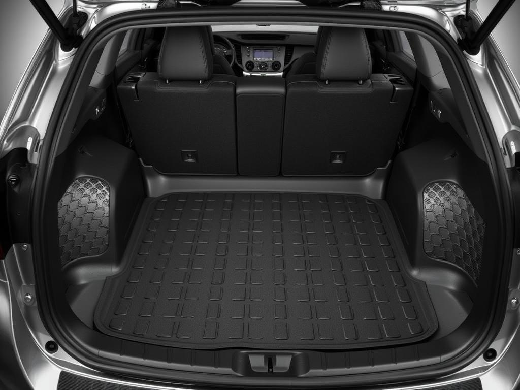Husky Liners Weatherbeater cargo liner for Toyota Corolla showing FormFit Edge design