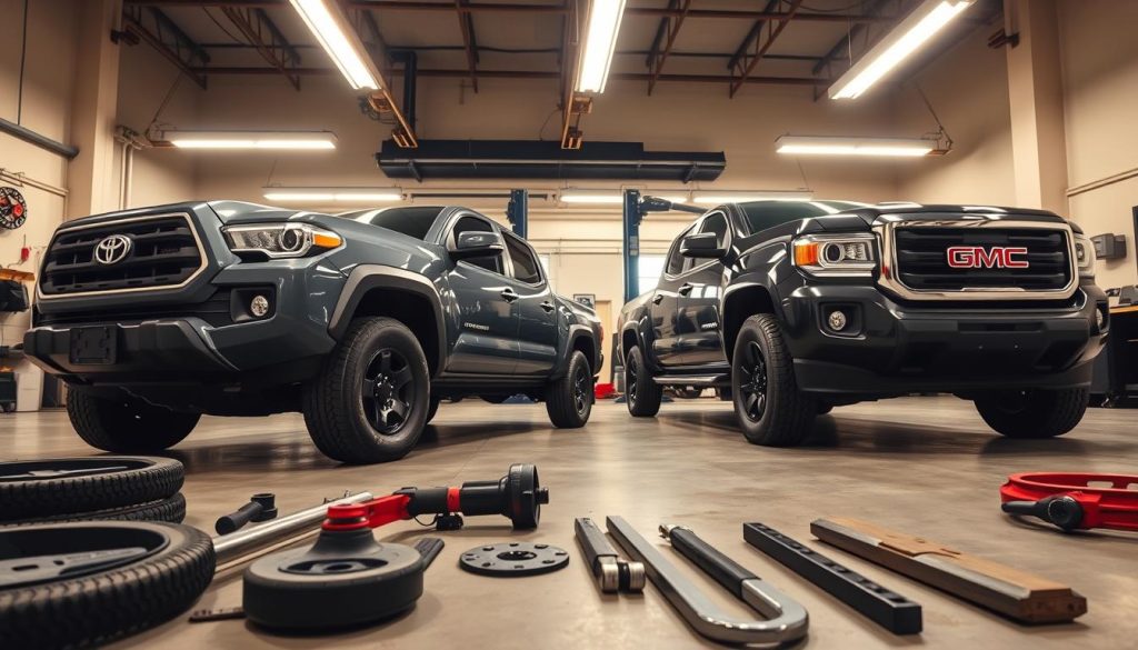 Midsize Trucks Maintenance Comparison