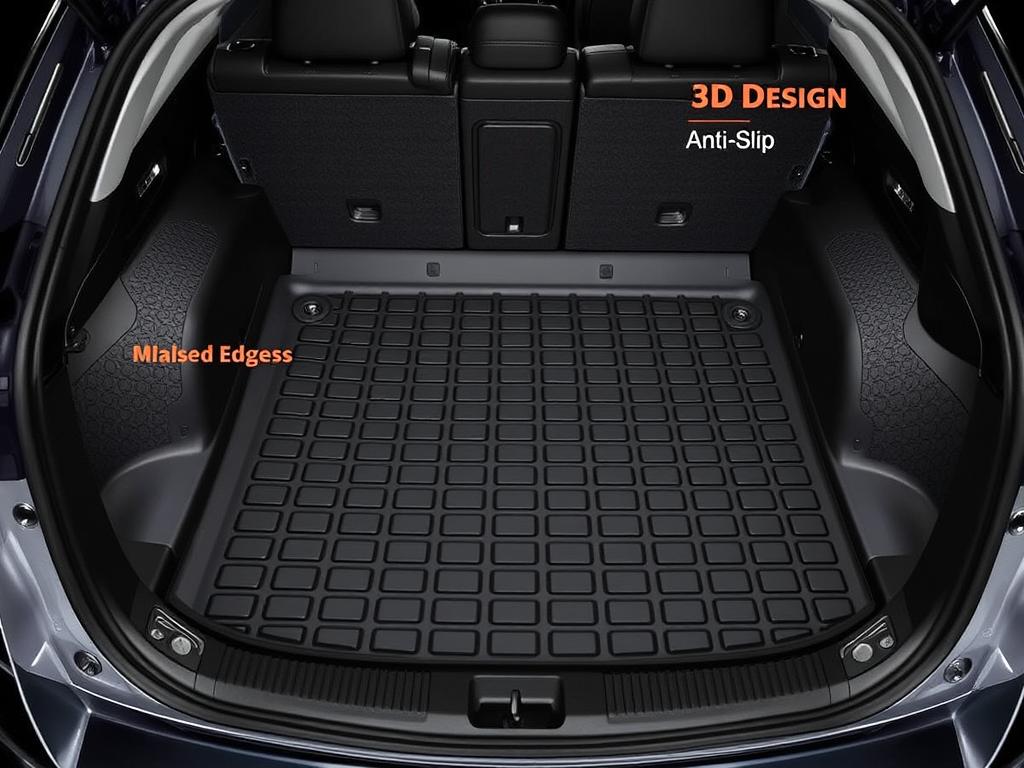Mixsuper Toyota Corolla cargo liner showing 3D design and anti-slip surface