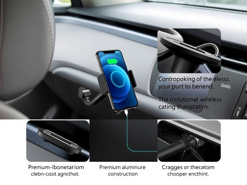 Offroam MagSafe Qi2 Charging Mount for Toyota Corolla showing wireless charging capability