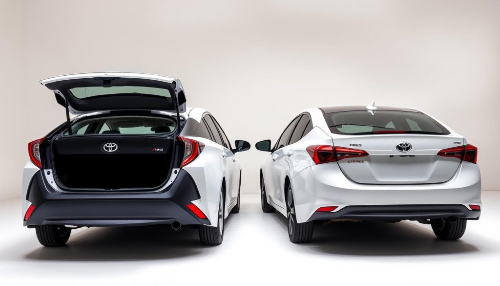 Prius vs Corolla Hybrid Cargo Space Comparison