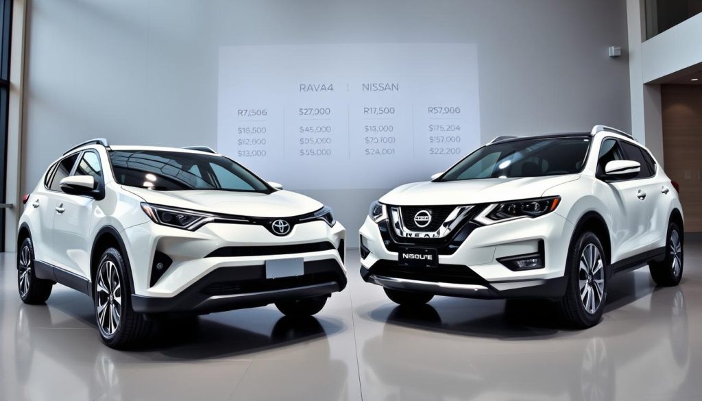 RAV4 vs Rogue Pricing Comparison