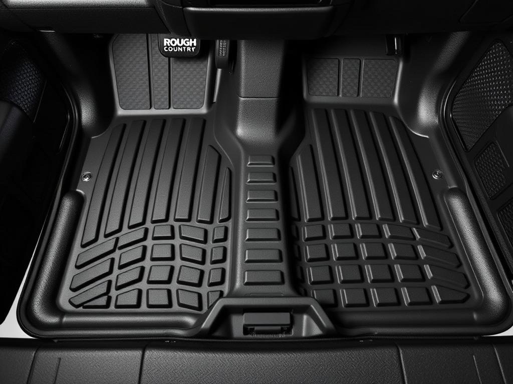 Rough Country Heavy Duty Floor Mats for Toyota Tacoma - best floor mats for Toyota Tacoma for off-roading
