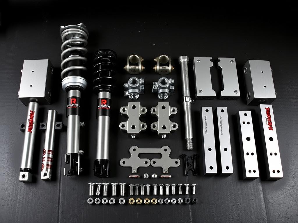 RoughTrail 2.5-inch suspension lift kit for Toyota Corolla with all components
