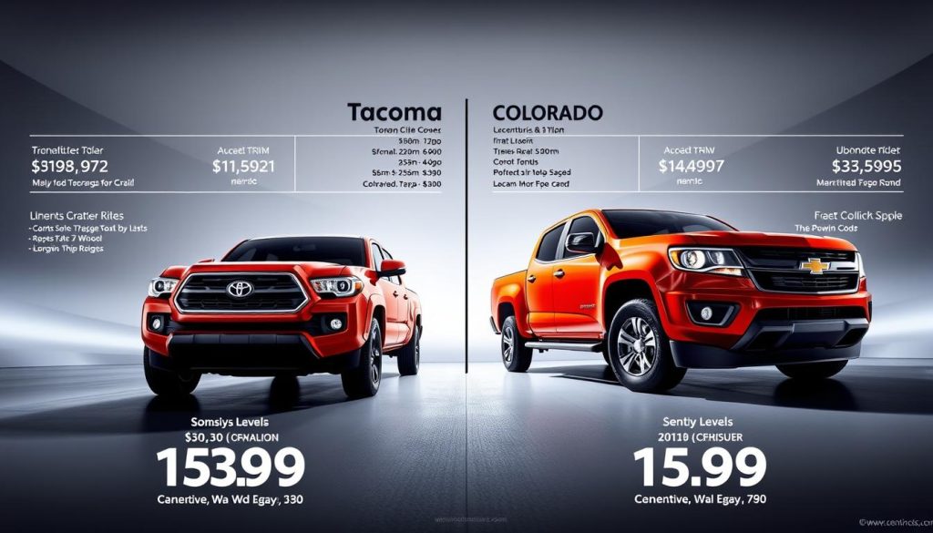 Tacoma vs Colorado Pricing Comparison