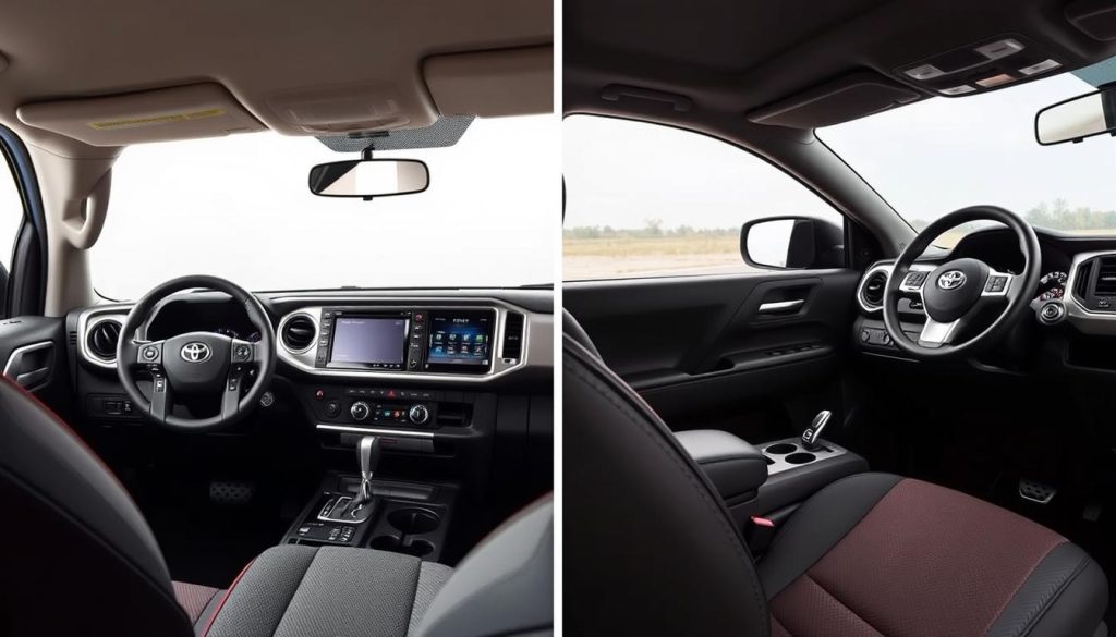 Tacoma vs Frontier Interior Comparison