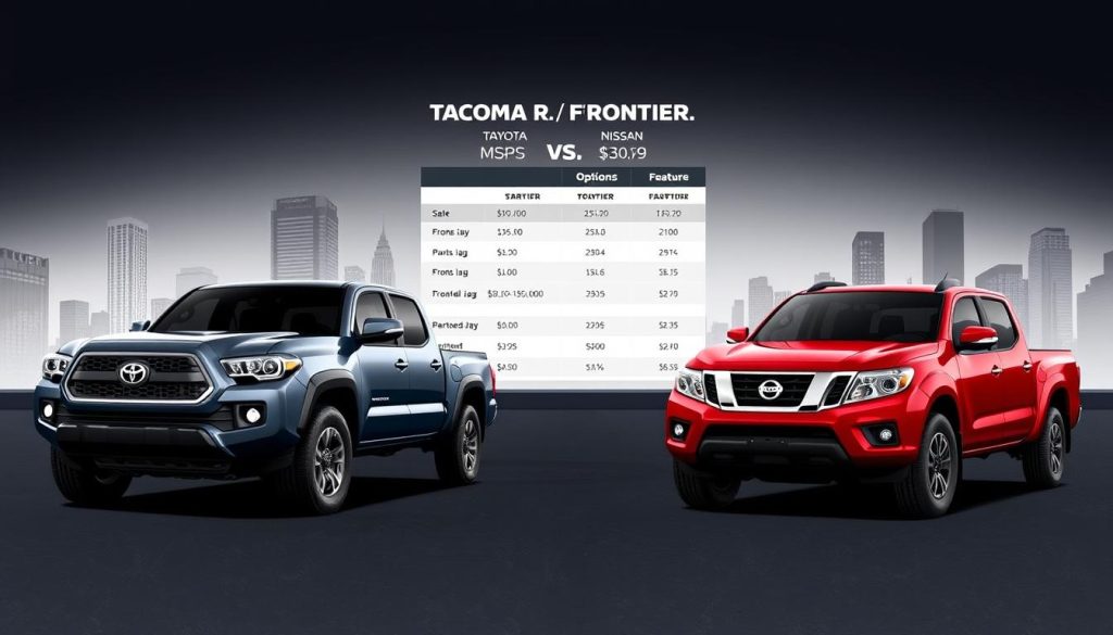Tacoma vs Frontier Truck Pricing Comparison