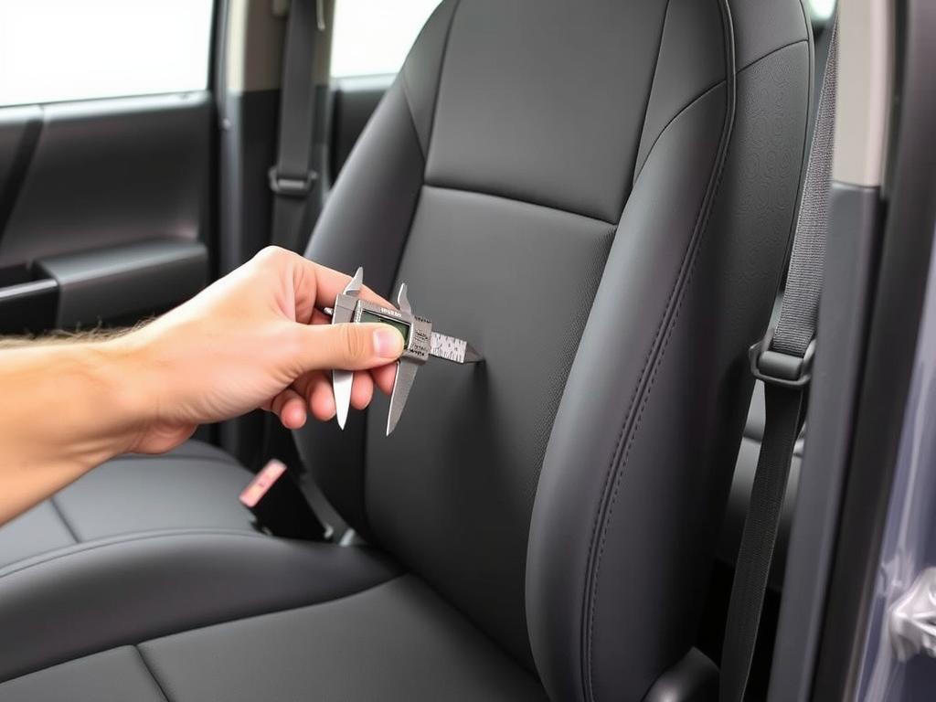 Testing Toyota Tacoma seat covers - measuring fit accuracy