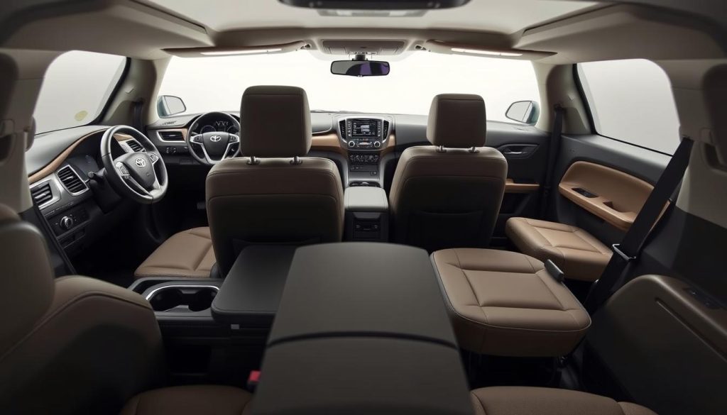 Three-row SUV interior comparison