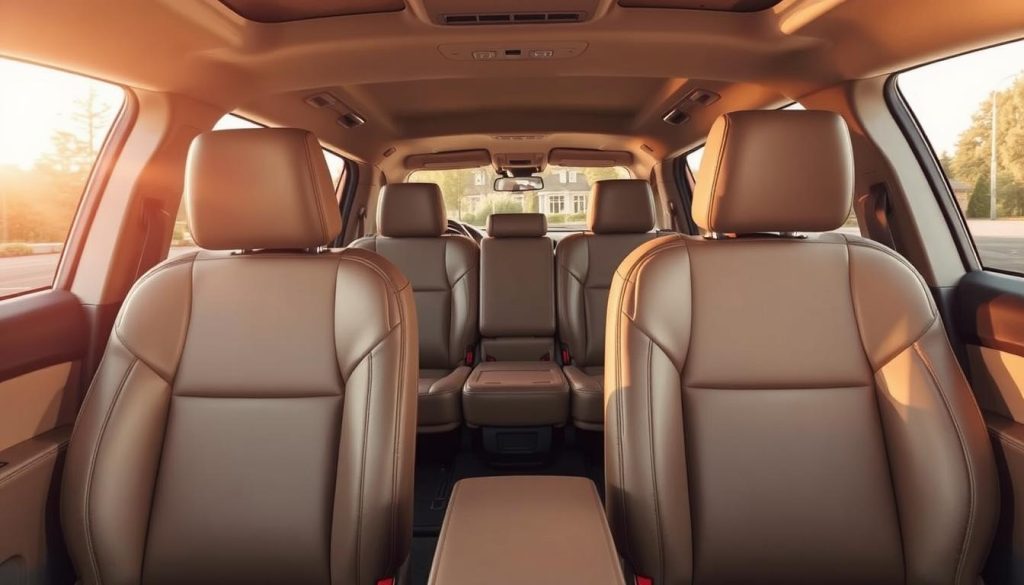 Three-row SUVs Interior Comparison