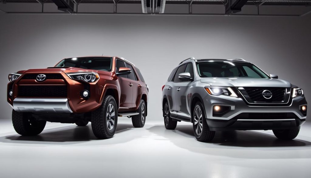 Toyota 4Runner and Nissan Pathfinder Exterior Comparison