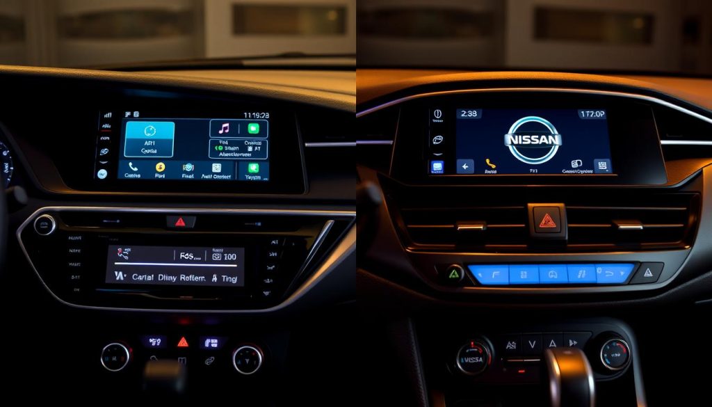 Toyota Corolla and Nissan Sentra Infotainment Systems