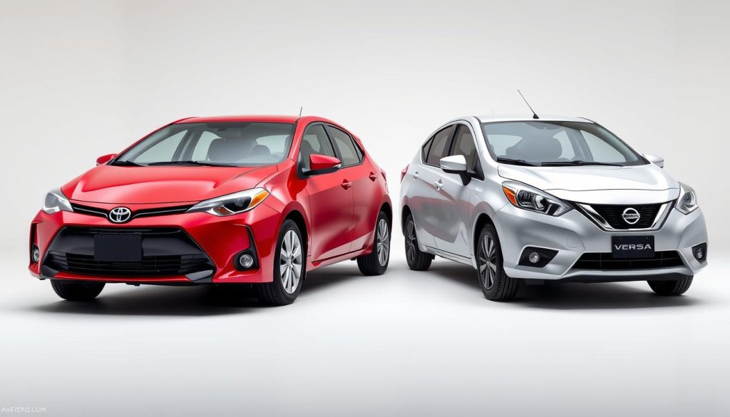 Toyota Corolla and Nissan Versa Price Comparison