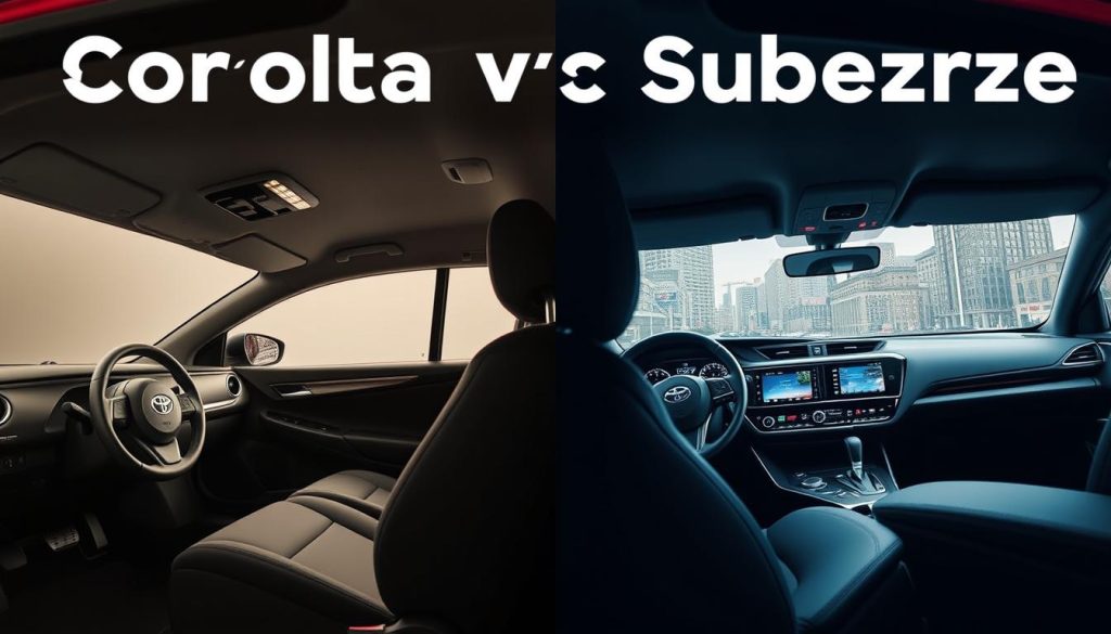 Toyota Corolla and Subaru Impreza Interior Comparison