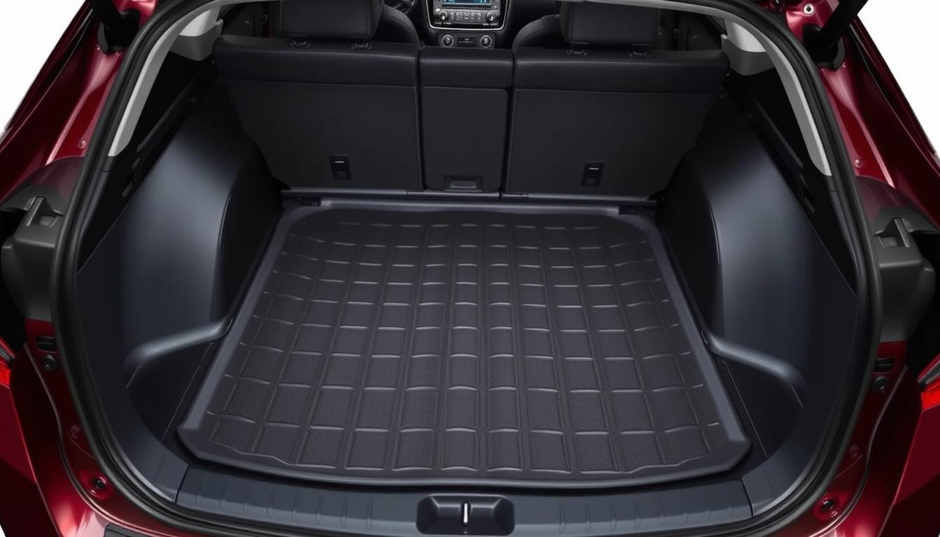 Toyota Corolla cargo liner installed in trunk showing perfect fit and protection