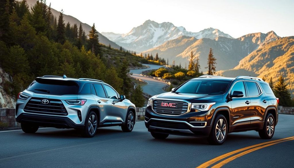 Toyota Highlander and GMC Acadia Performance Comparison