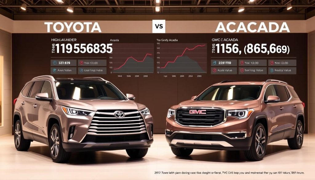 Toyota Highlander and GMC Acadia Resale Value Comparison