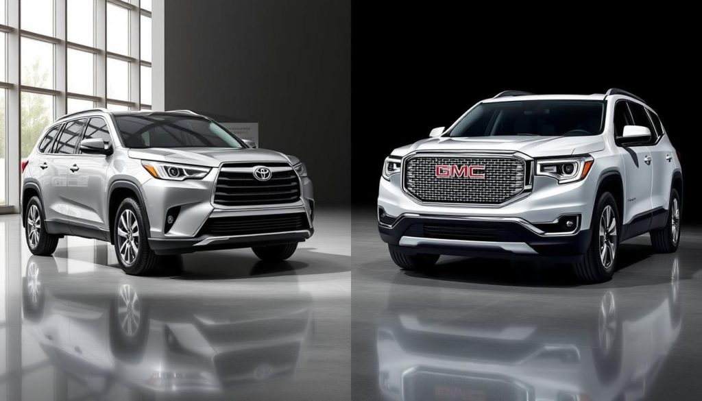 Toyota Highlander and GMC Acadia Trim Levels