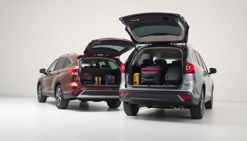 Toyota Highlander and Honda Pilot Cargo Space Comparison