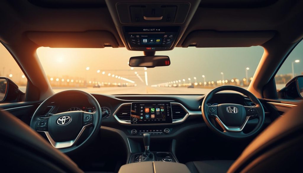 Toyota Highlander and Honda Pilot Interior Technology