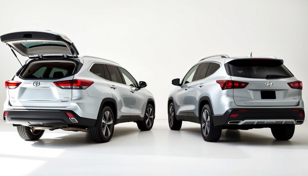 Toyota Highlander and Hyundai Palisade Cargo Space Comparison