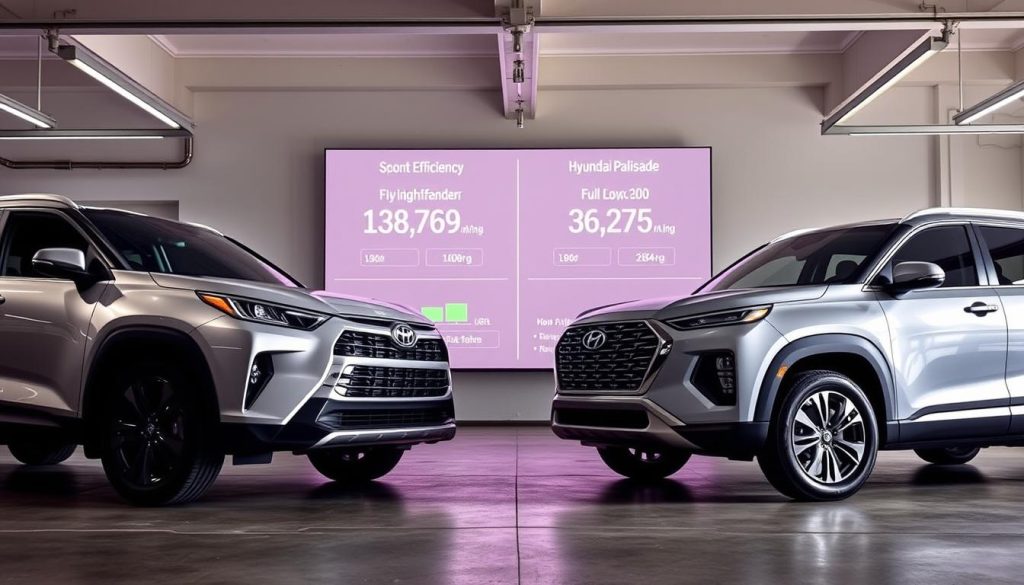 Toyota Highlander and Hyundai Palisade Fuel Efficiency Comparison