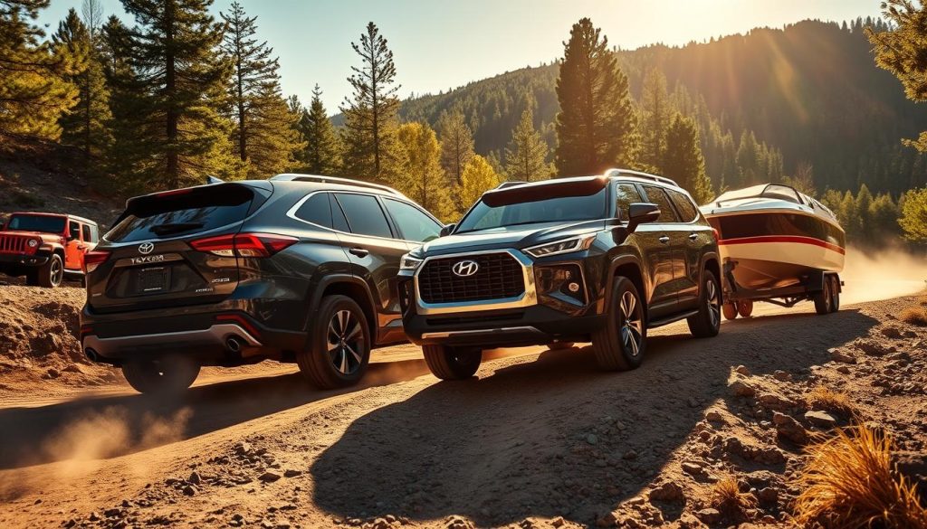 Toyota Highlander and Hyundai Palisade Towing Capabilities