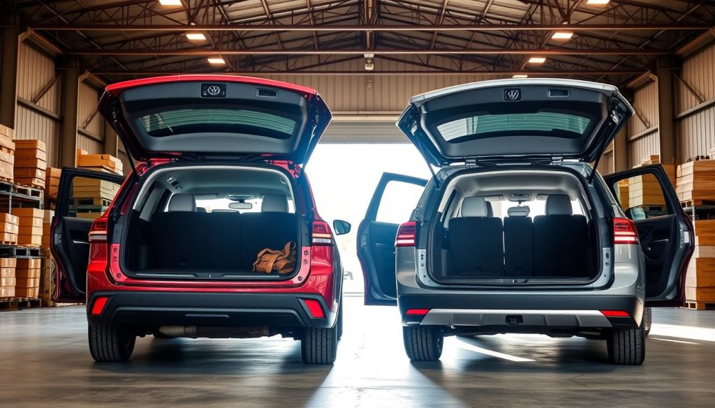 Toyota Highlander and Volkswagen Atlas Cargo Space