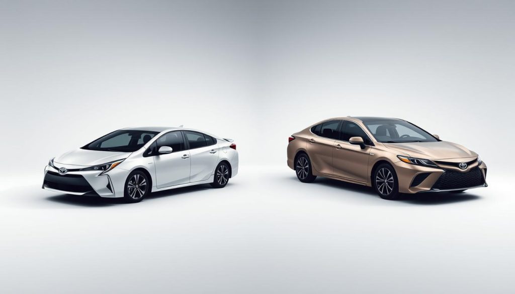 Toyota Prius and Camry Feature Comparison