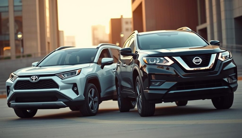 Toyota RAV4 and Nissan Rogue Exterior Comparison