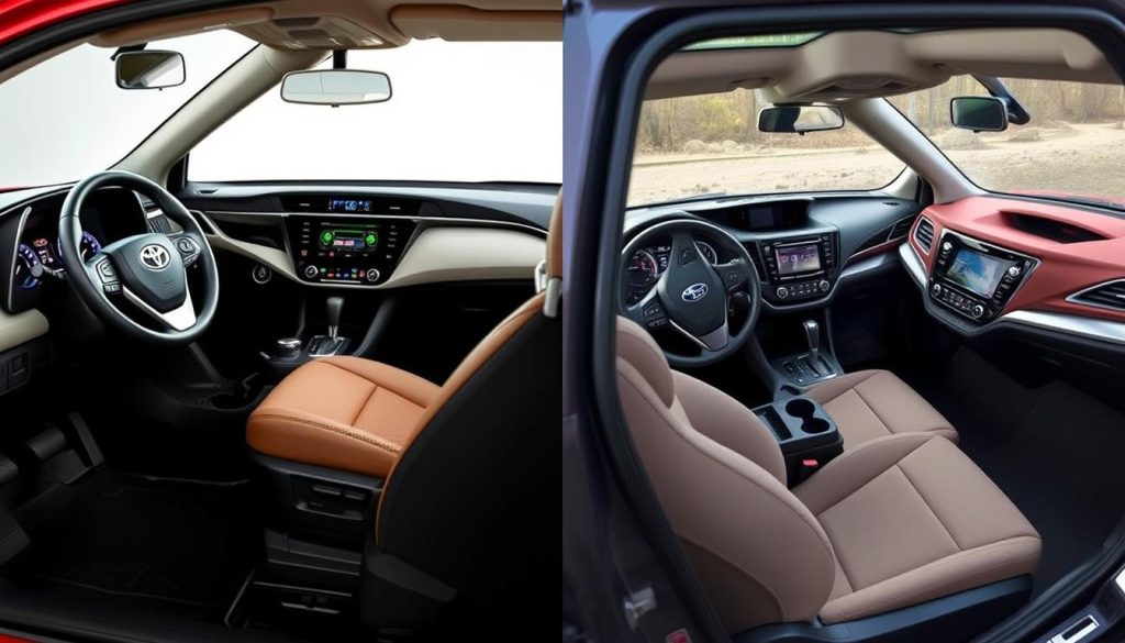 Toyota RAV4 and Subaru Forester Interior Comparison