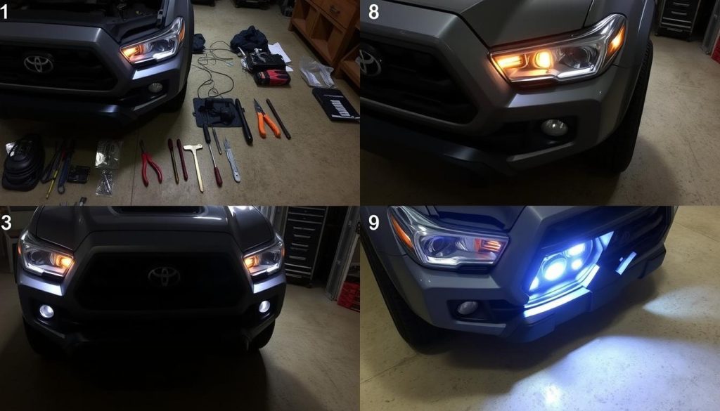 Toyota Tacoma LED headlight installation process - best LED headlights for Toyota Tacoma 2025 review
