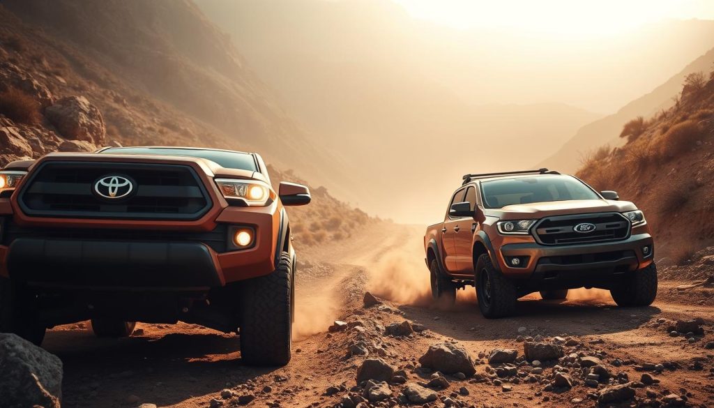 Toyota Tacoma and Ford Ranger Off-Road Performance