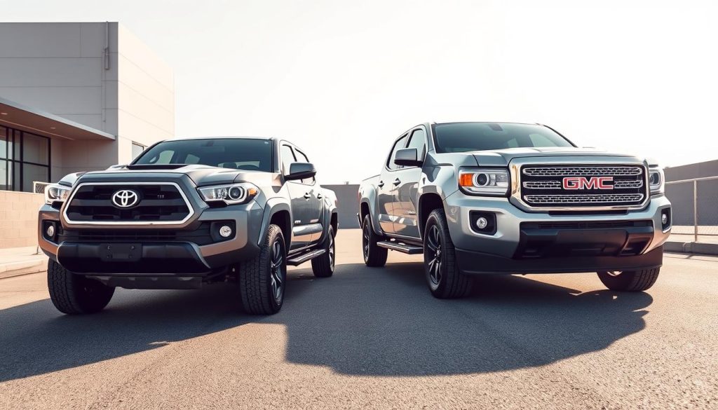 Toyota Tacoma and GMC Canyon Exterior Comparison
