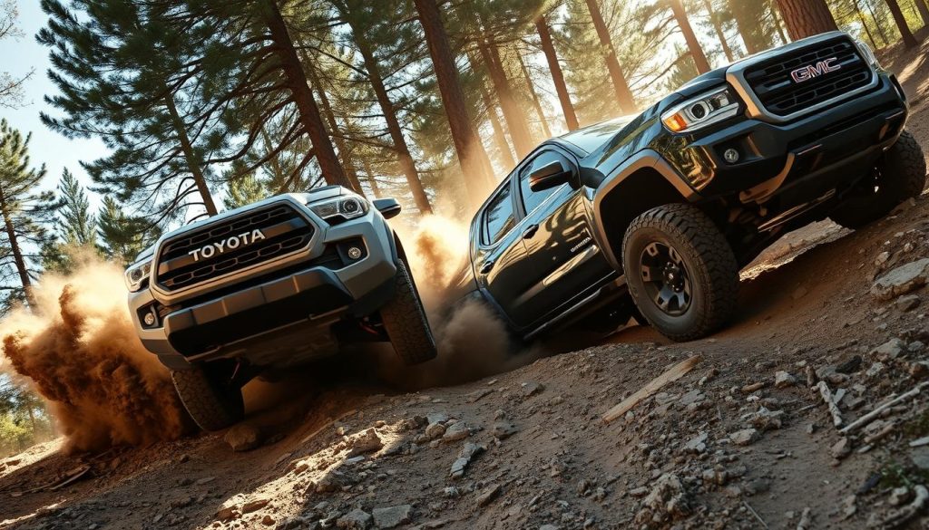 Toyota Tacoma and GMC Canyon Off-Road Capabilities