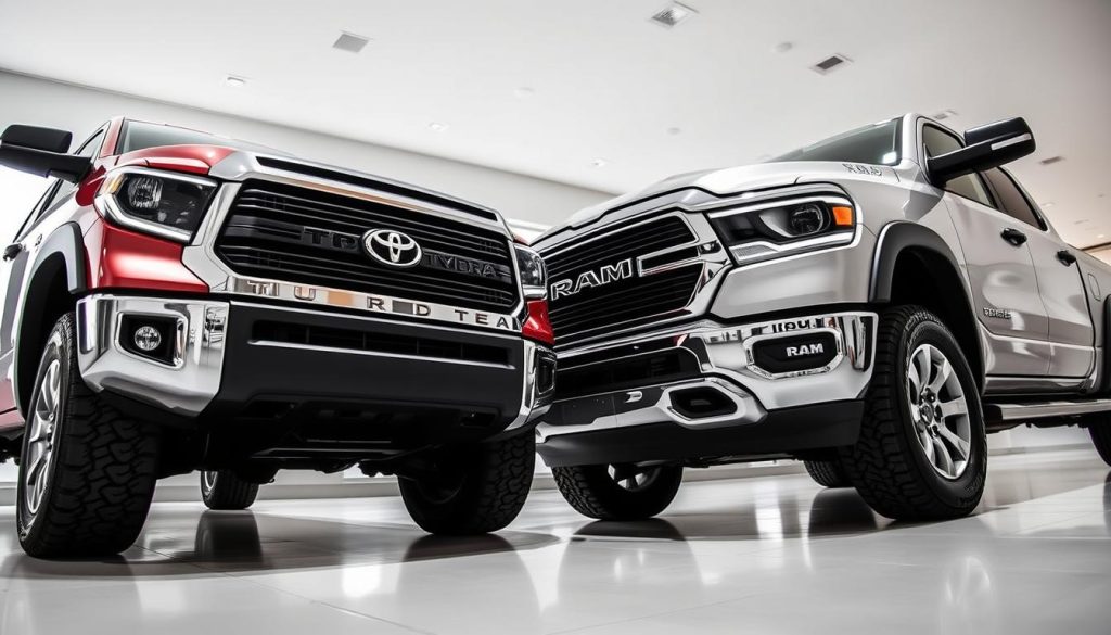 Toyota Tundra and Ram 1500 Exterior Comparison