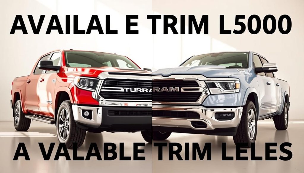 Toyota Tundra and Ram 1500 Trim Levels Comparison
