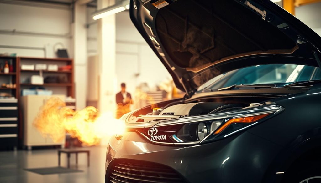 Toyota black smoke repair maintenance