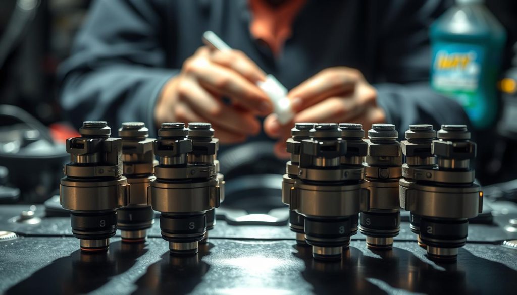 Toyota fuel injectors cleaning process