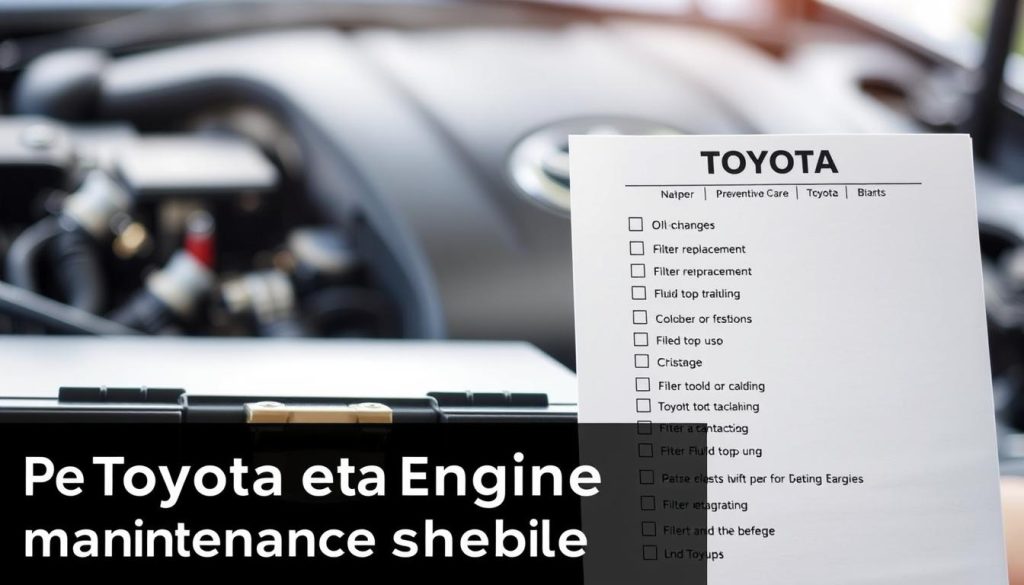 Toyota maintenance schedule preventive care