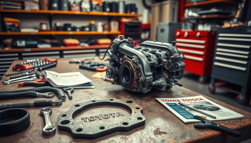 Toyota oil leak repair gasket replacement