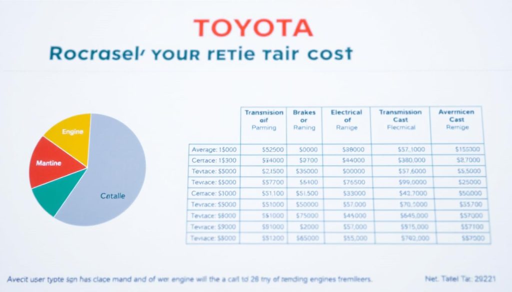 Toyota repair costs breakdown