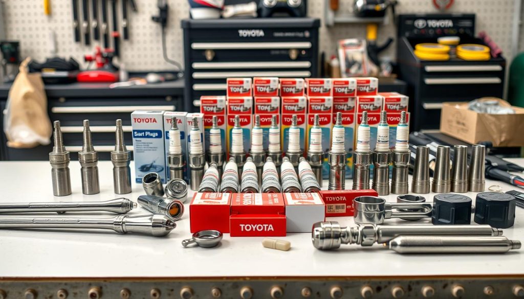 Toyota spark plug replacement tools and parts