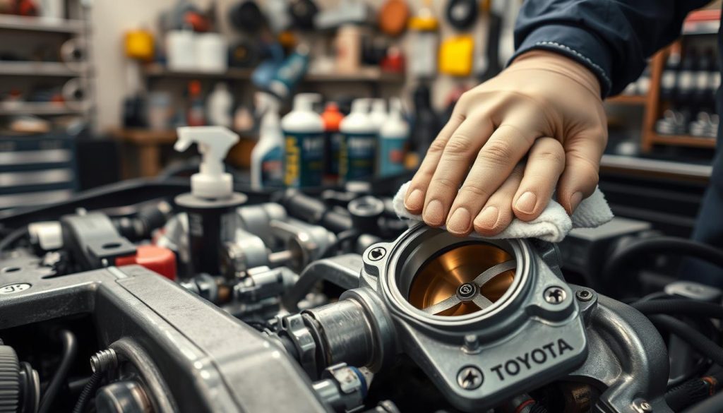 Toyota throttle body cleaning procedure